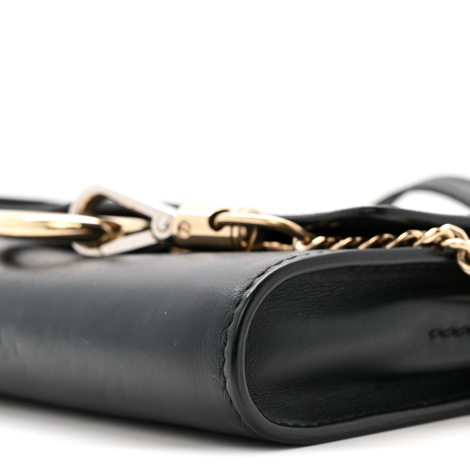 Chloe Suede Calfskin Mini Faye Shoulder Bag Black 9 of 11