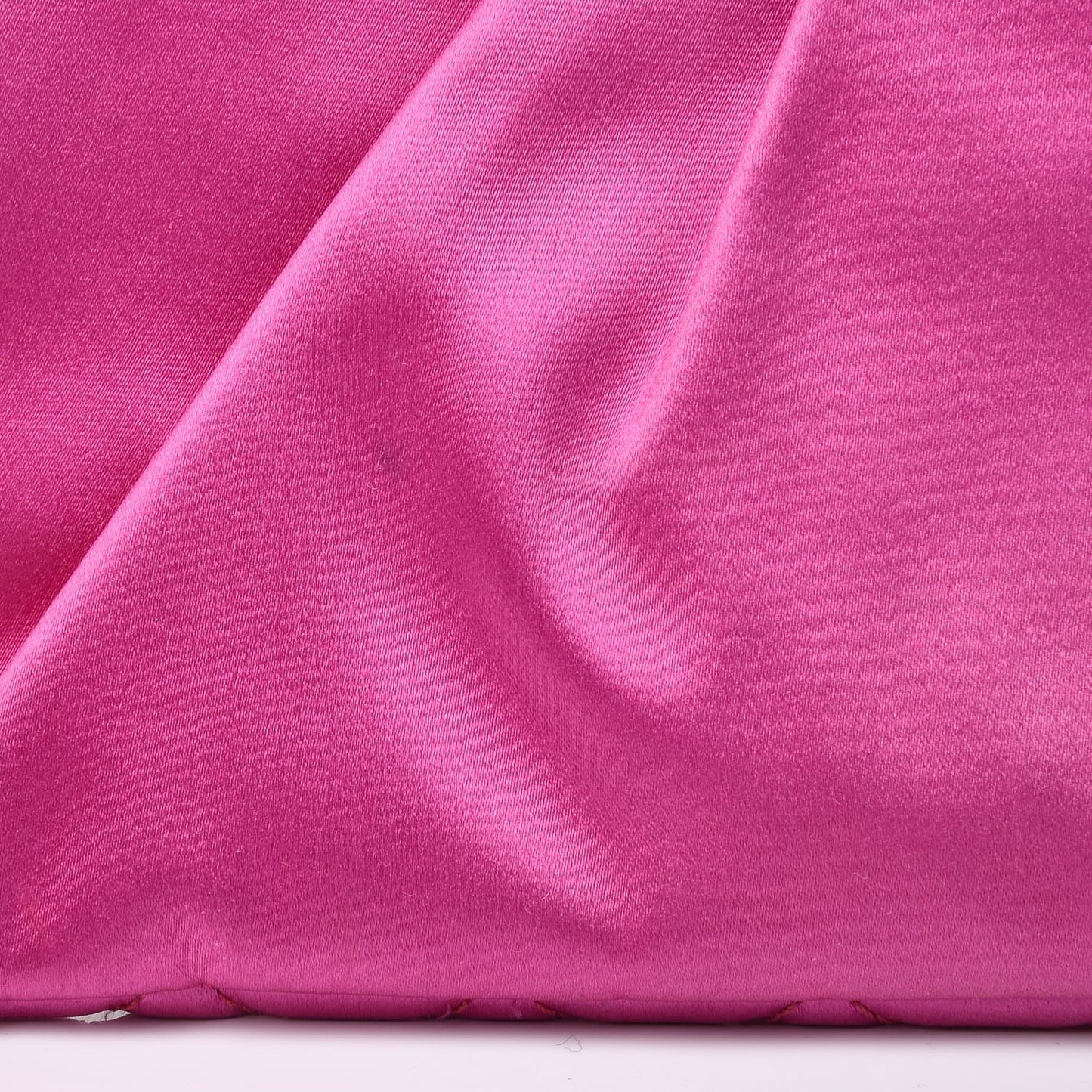 Satin Quilted Flap Clutch Fuchsia