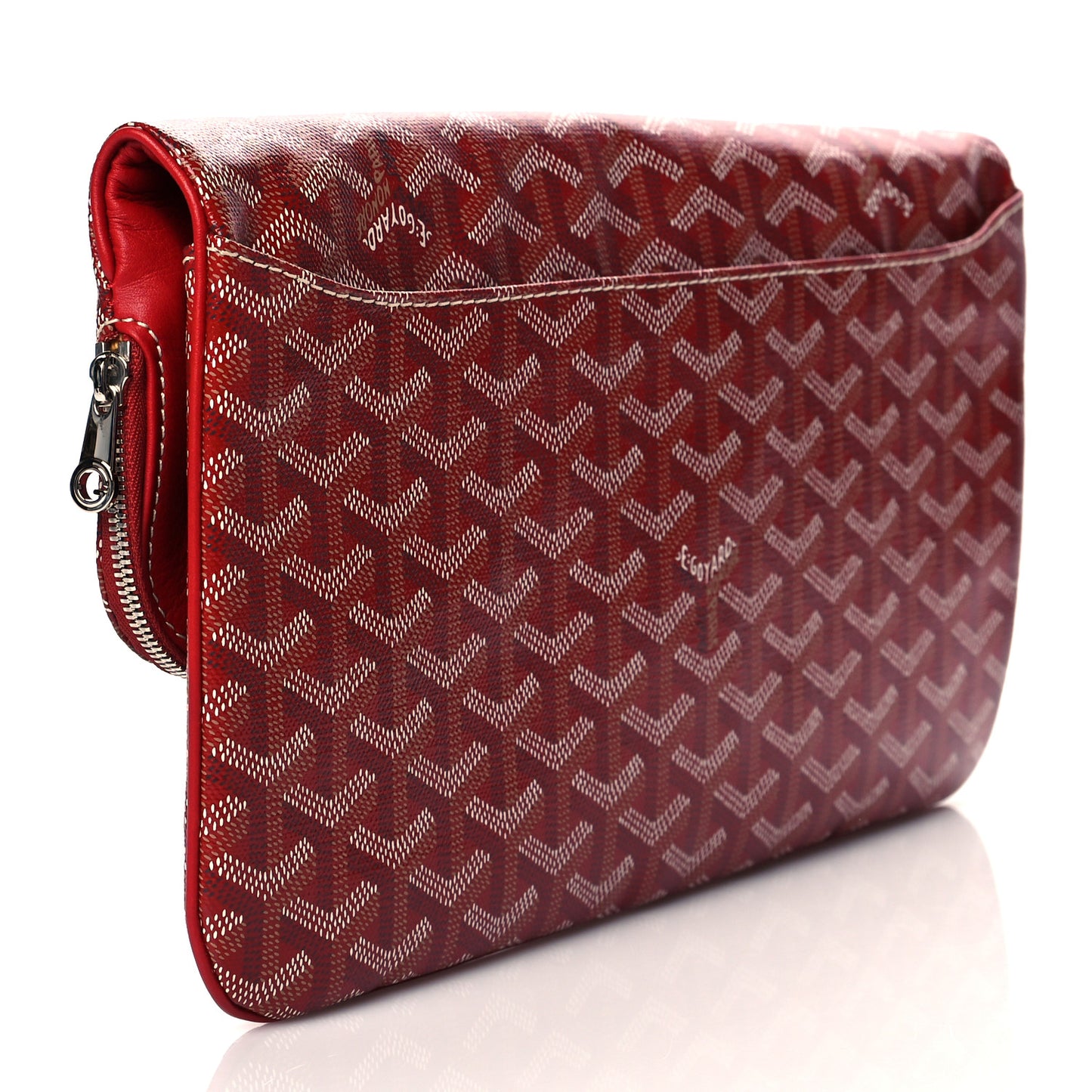 Goyardine Sainte Marie Soft Clutch Red