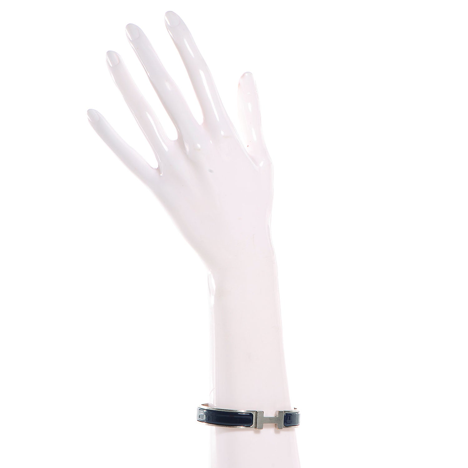 Hermes Enamel Narrow Clic Clac HH Bracelet GM Ardoise 2 of 5