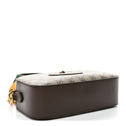 Gucci GG Supreme Monogram Web Neo Vintage Shoulder Bag Beige New Acero Crop 4 of 11