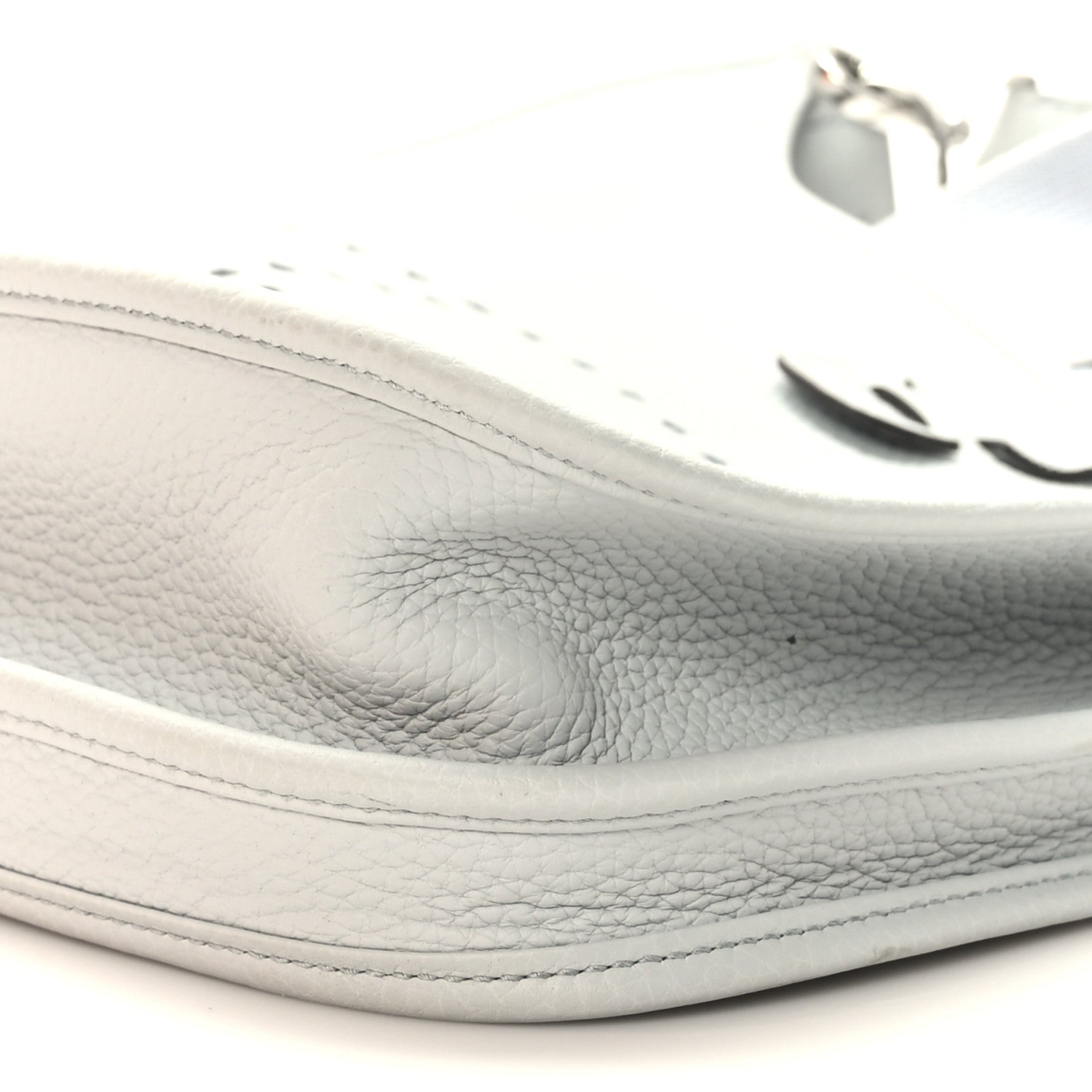 Hermes Taurillon Clemence Evelyne III PM Bleu Pale 9 of 10