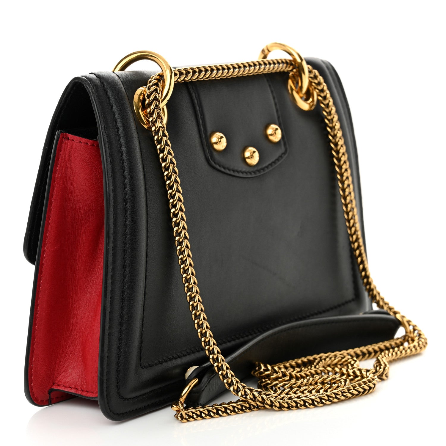 Dolce & Gabbana Smooth Calfskin Small DG Amore Envelope Bag Black 3 of 11