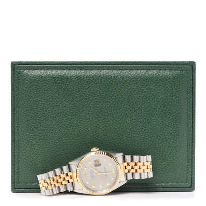 Rolex Stainless Steel 18K Yellow Gold Diamond 36mm Oyster Perpetual Datejust Watch Slate Jubilee 16233 5 of 5