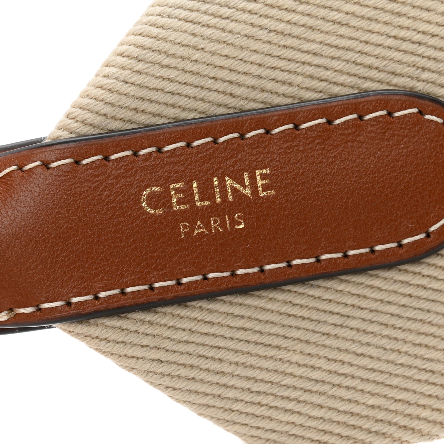 Jacquard Wool Logo Short Strap Beige White