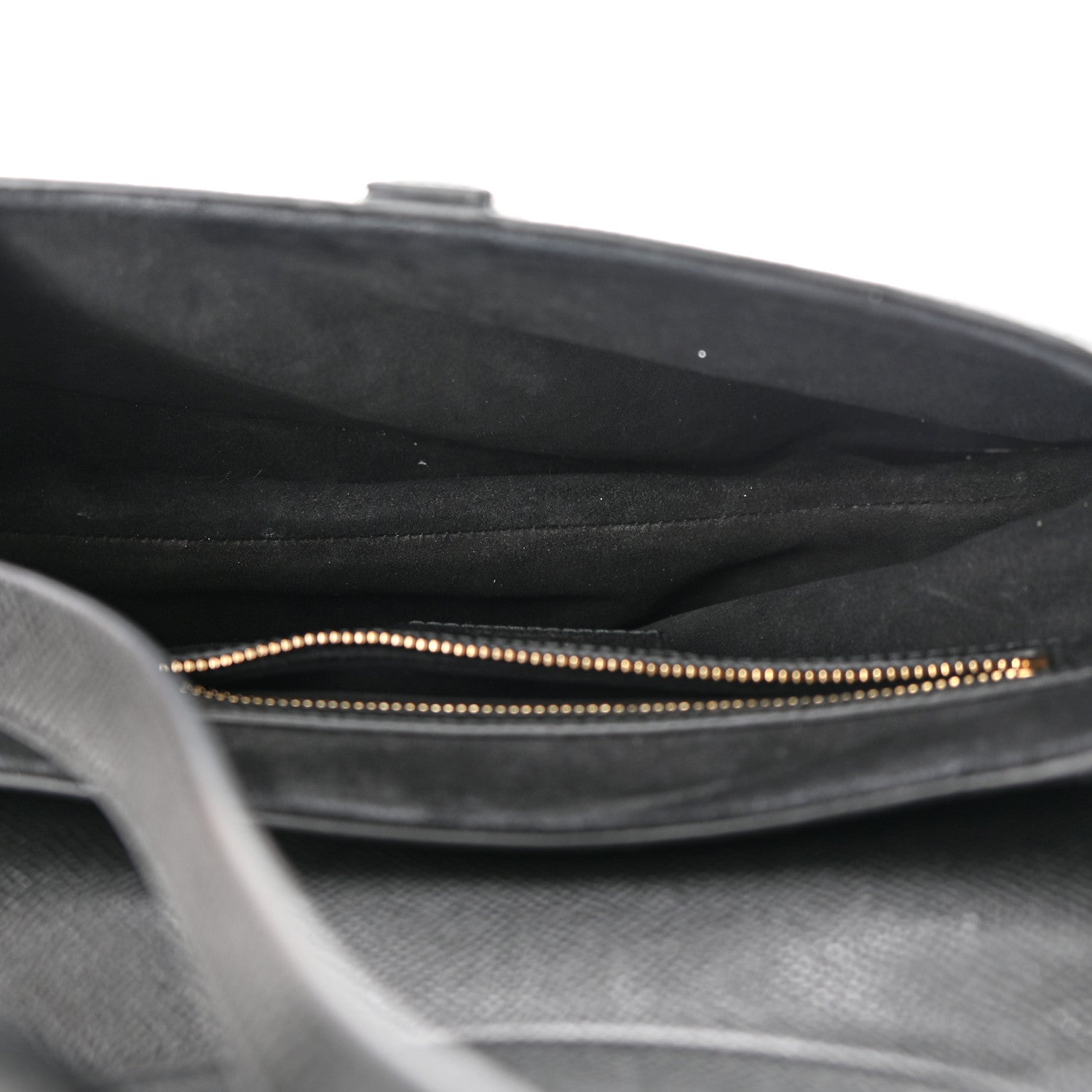 Christian Dior Grained Calfskin Saddle Bag With Strap Black 5 of 11