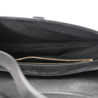 Christian Dior Grained Calfskin Saddle Bag With Strap Black 5 of 11
