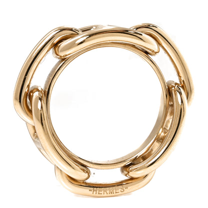 Hermes Permabrass Regate Scarf Ring Gold 5 of 7