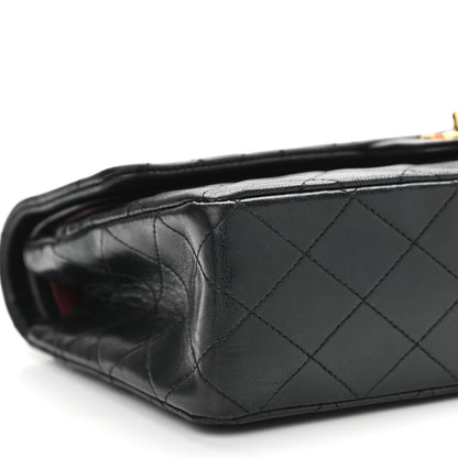 Chanel Lambskin Quilted Medium Double Flap Black 10 of 14