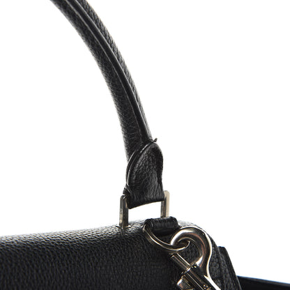 Celine Drummed Calfskin Suede Small Trapeze Black 13 of 13