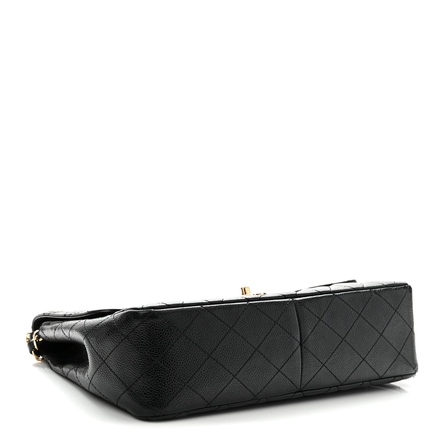 Caviar Quilted Jumbo Single Flap Black