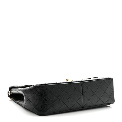 Chanel Caviar Quilted Jumbo Single Flap Black 4 of 10