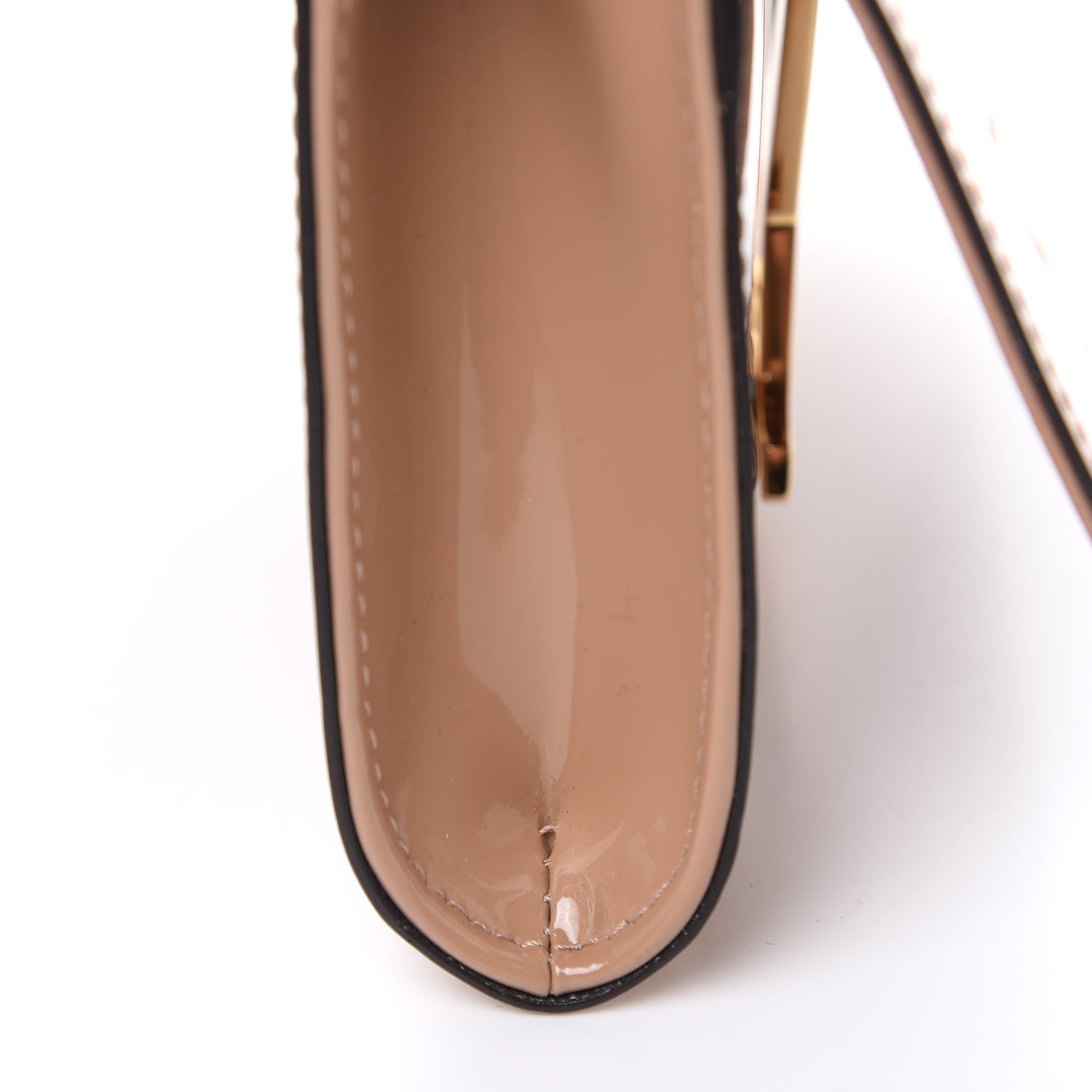 Louis Vuitton Patent Louise Clutch Nude 7 of 7