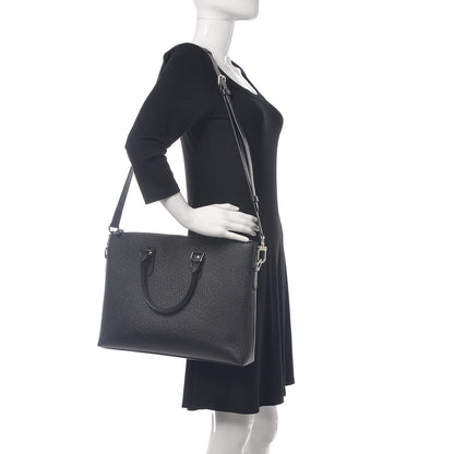 Louis Vuitton Taiga Anton Soft Briefcase Black 2 of 13