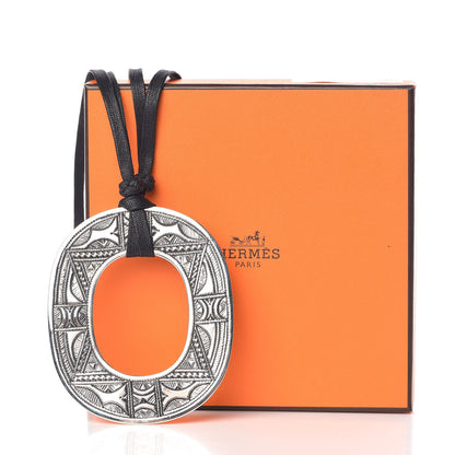 Hermes Sterling Silver Isthme Touareg Pendant Necklace 7 of 7