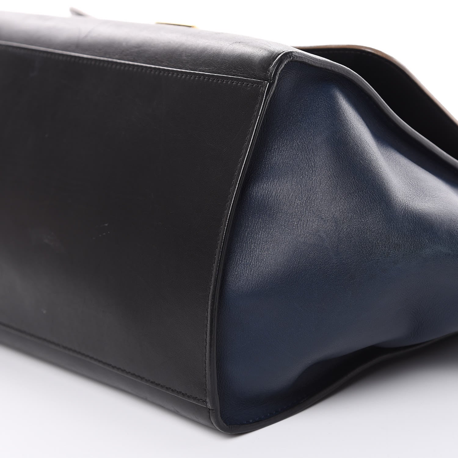 Celine Calfskin Suede Medium Tri-Color Trapeze Grey 7 of 27