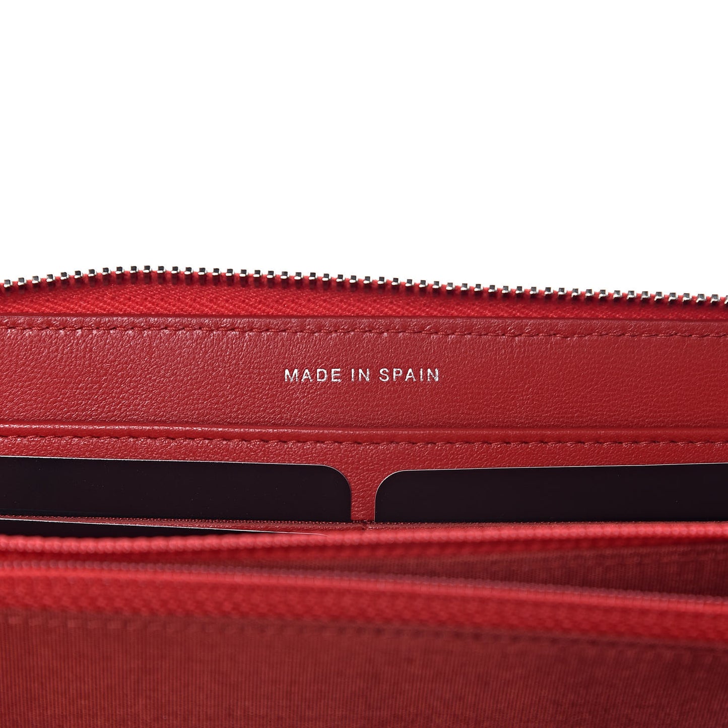Patent Quilted Coco Boy Zip Around Wallet Red