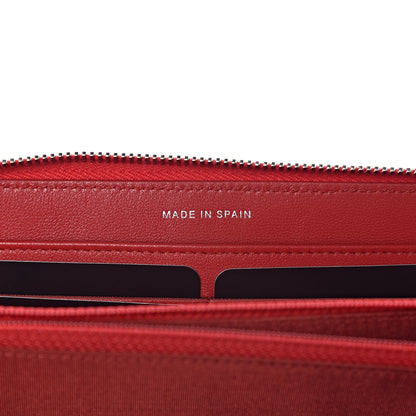 Chanel Patent Quilted Coco Boy Zip Around Wallet Red 7 of 9