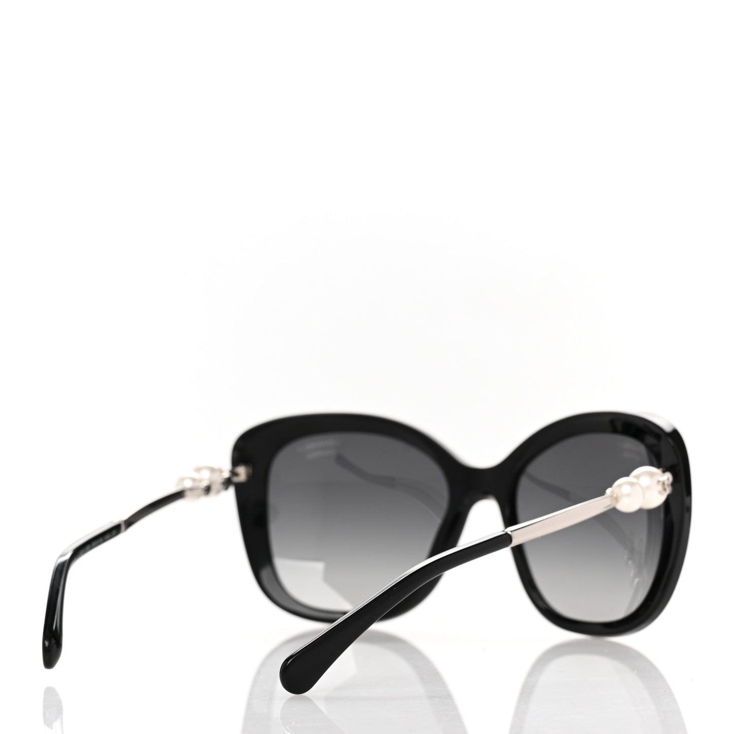 Acetate Butterfly Winter Pearl Sunglasses 5339-H Black