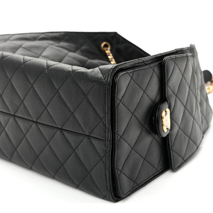 Chanel Caviar Quilted Medium Chanel 25 Handbag Black 11 of 12