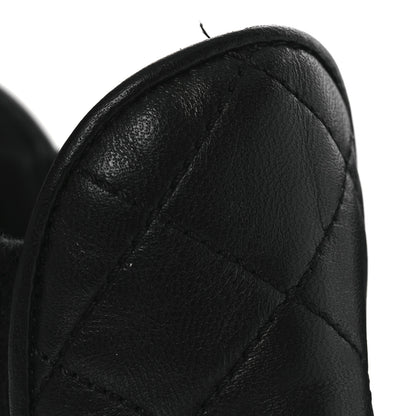 Chanel Lambskin Patent CC Cap Toe Quilted Short Platform Boots 39.5 Black 11 of 12