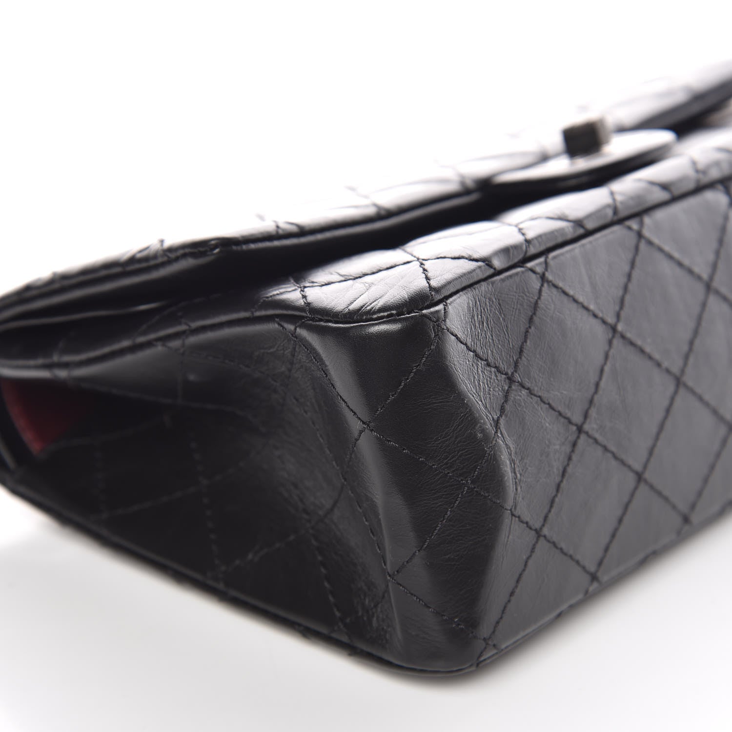 Chanel Aged Calfskin Quilted 2.55 Reissue 226 Flap Black 8 of 9