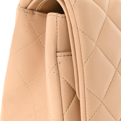 Chanel Lambskin Quilted Jumbo Double Flap Beige 21 of 21