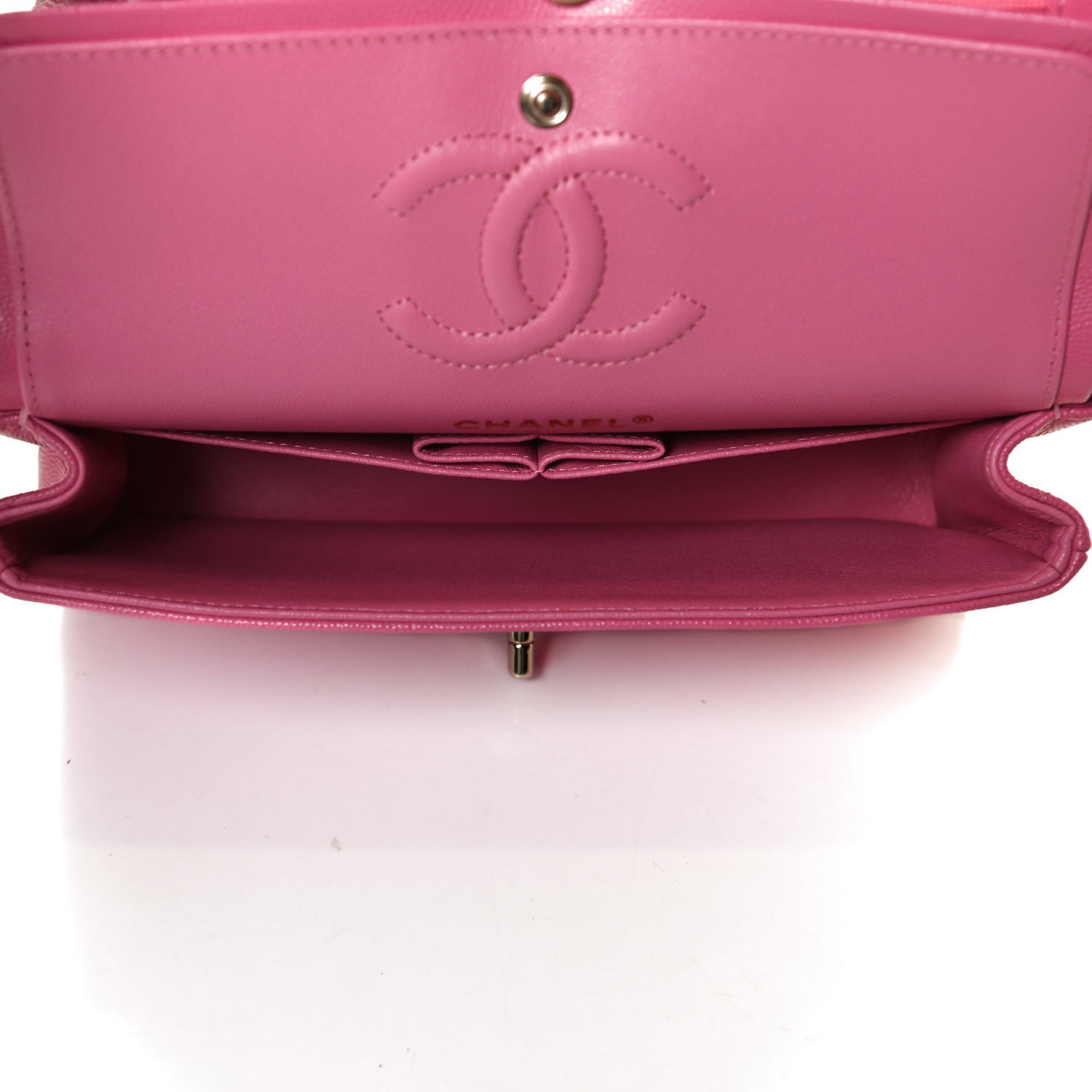 Chanel Caviar Quilted Small Double Flap Pink 5 of 12