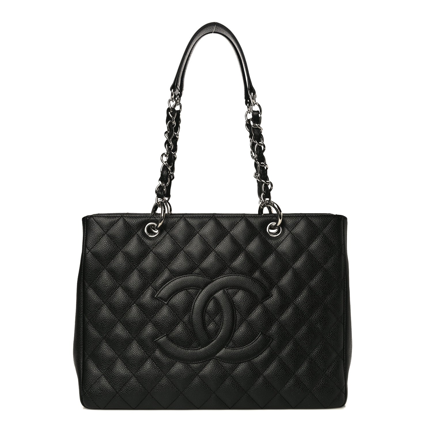 Chanel Caviar Quilted Grand Shopping Tote GST Black 1 of 10