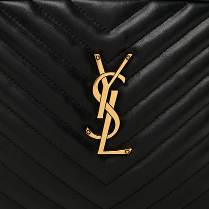 Saint Laurent Calfskin Matelasse Monogram Lou Camera Bag Black 8 of 10