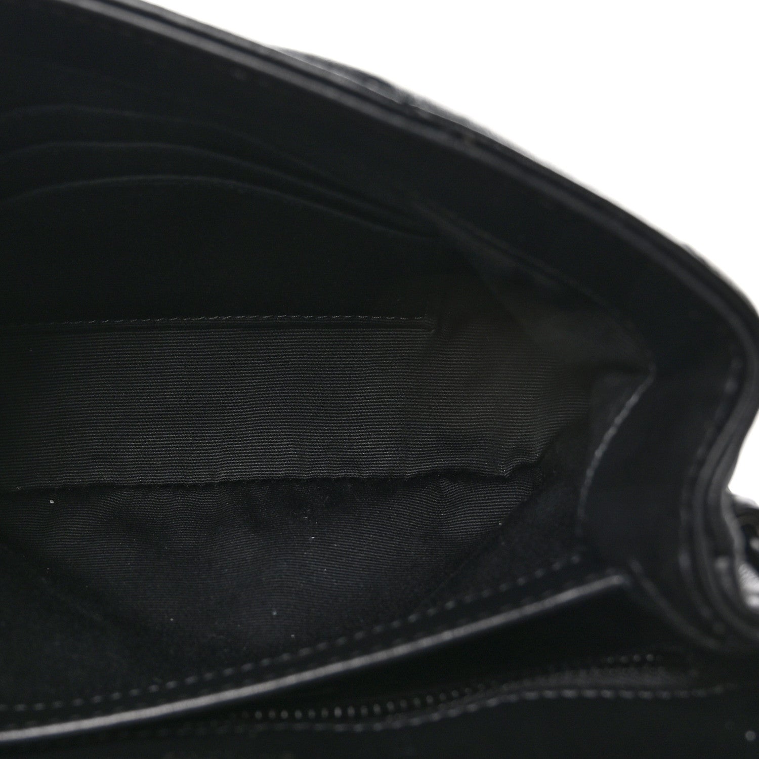 Saint Laurent Calfskin Y Quilted Monogram Monochrome Toy Loulou Crossbody Bag Black 5 of 10