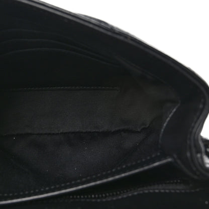 Saint Laurent Calfskin Y Quilted Monogram Monochrome Toy Loulou Crossbody Bag Black 5 of 10