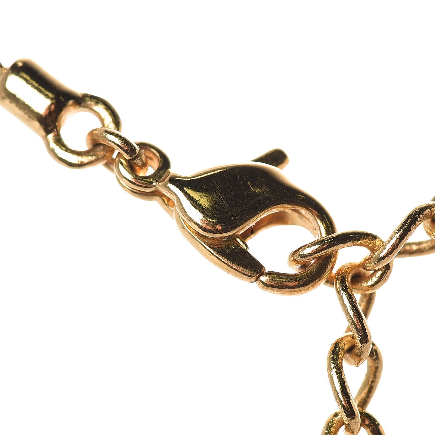 Metal Logo Necklace Gold