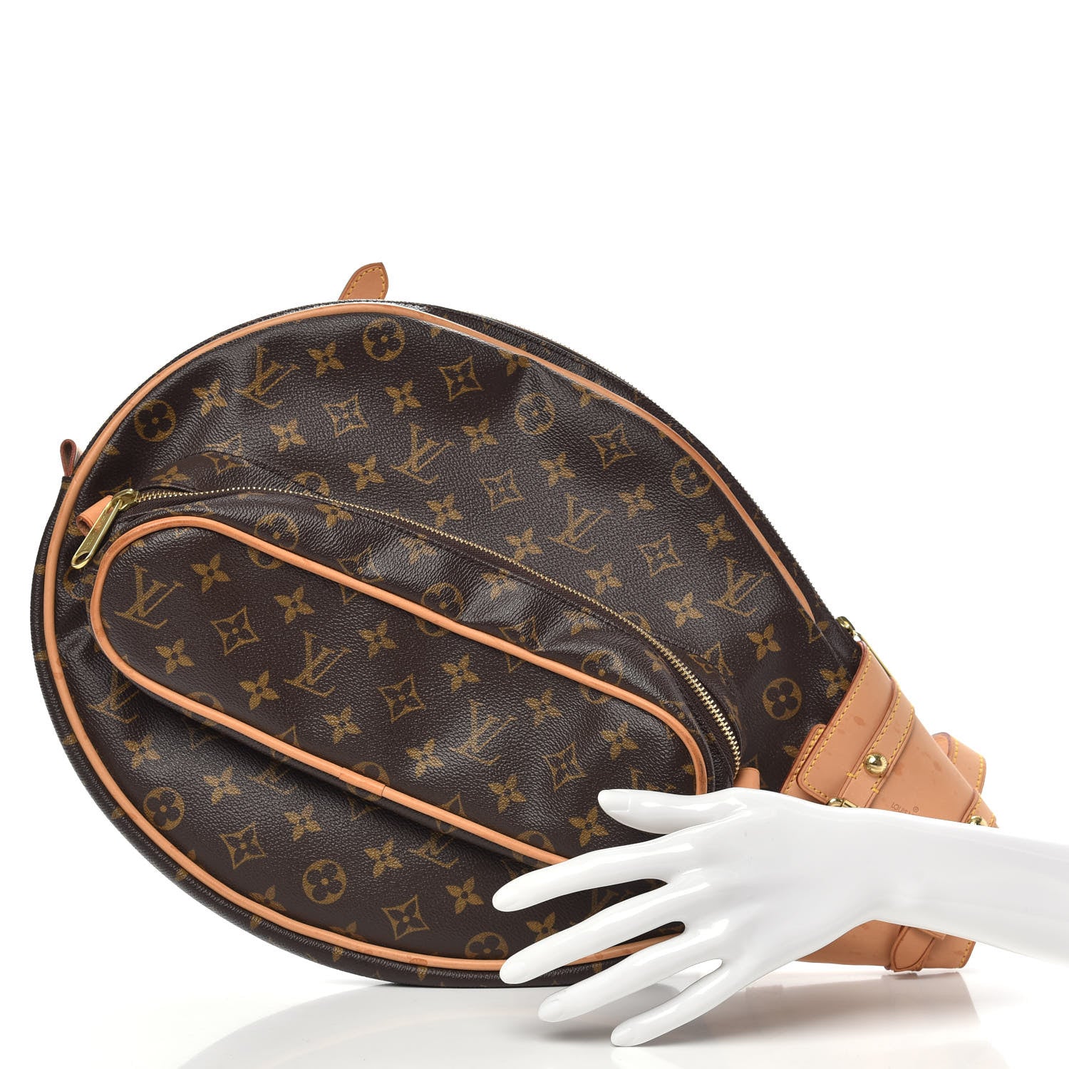 Louis Vuitton Monogram Tennis Racket Cover with Ball Pouch 2 of 7