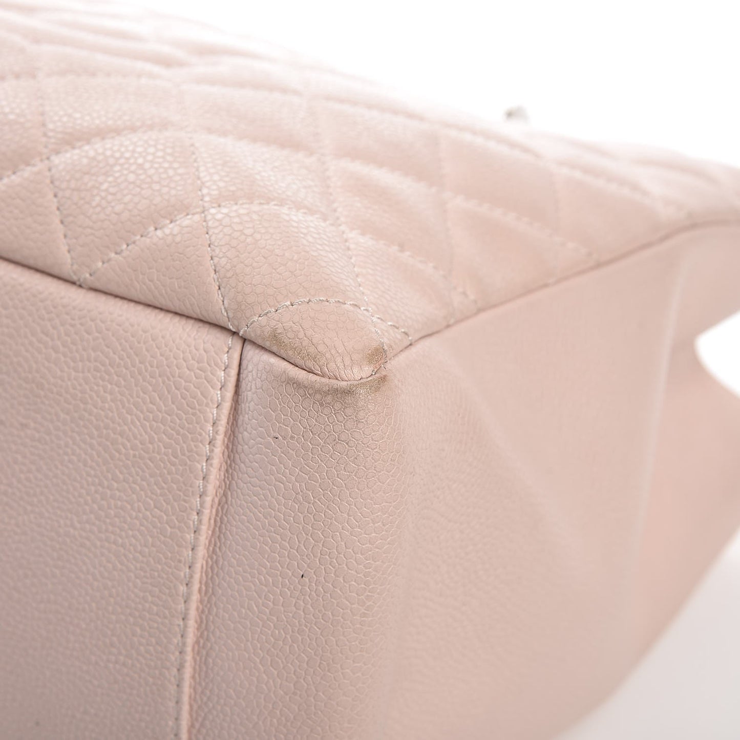 Caviar Quilted Grand Shopping Tote GST Light Pink