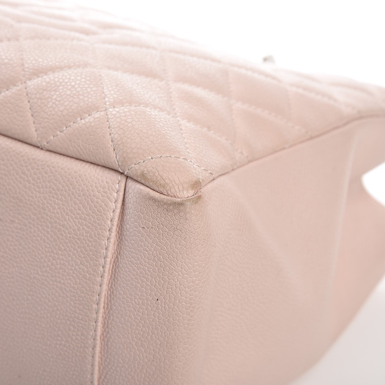 Chanel Caviar Quilted Grand Shopping Tote GST Light Pink 12 of 16