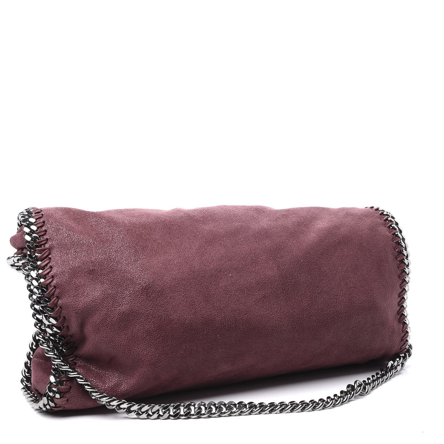 Shaggy Deer Falabella Fold Over Tote Plum