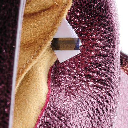 Jimmy Choo Glitter Calfskin Rebel Crossbody Plum 7 of 7