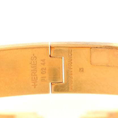 Hermes Enamel Narrow Clic Clac H Bracelet GM Orange 4 of 5