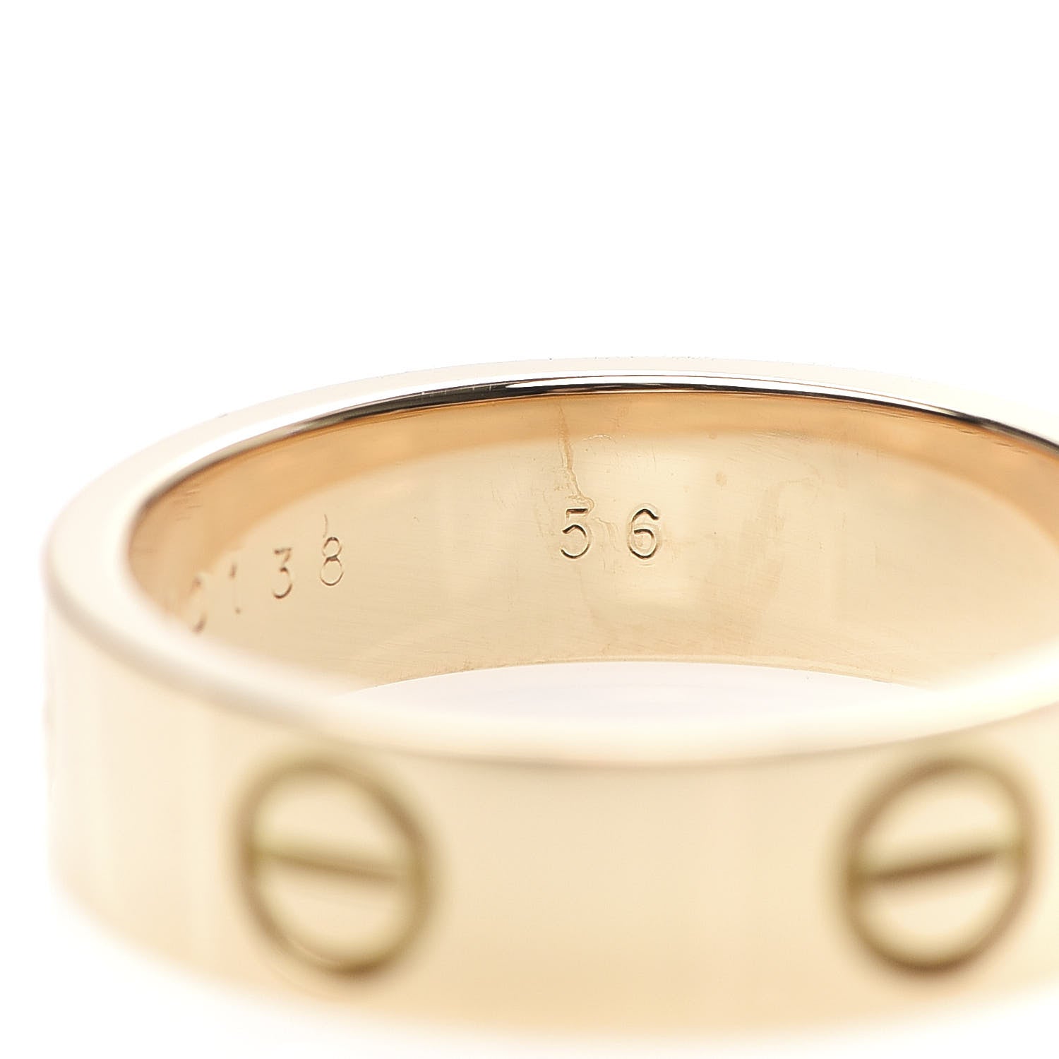 Cartier 18K Yellow Gold 5.5mm LOVE Ring 56 7.5 5 of 5
