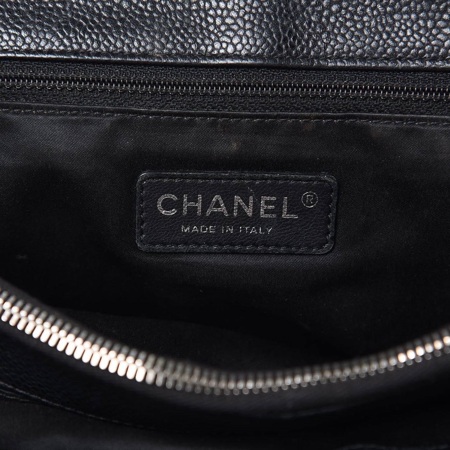 Caviar Quilted Grand Shopping Tote GST Black