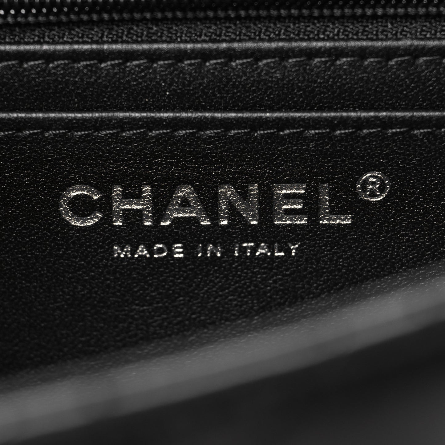 Lambskin Quilted Mini Top Handle Rectangular Flap So Black