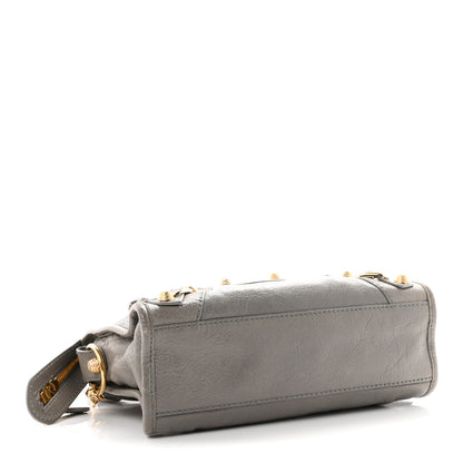 Balenciaga Agneau Giant 12 Gold Hardware Mini City Gris Pyrite 4 of 12