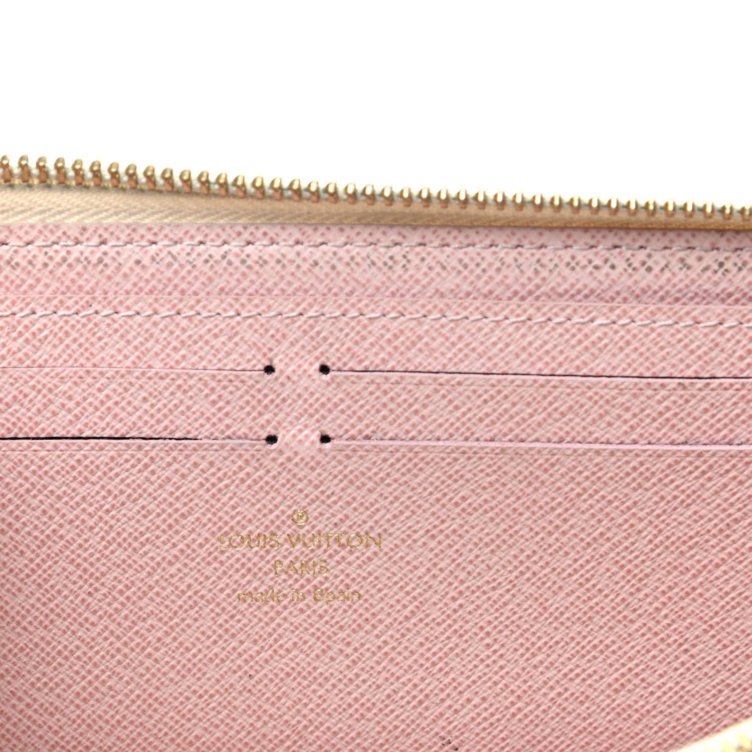 Louis Vuitton Damier Azur Clemence Wallet Rose Ballerine 6 of 8