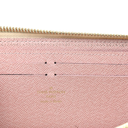 Louis Vuitton Damier Azur Clemence Wallet Rose Ballerine 6 of 8