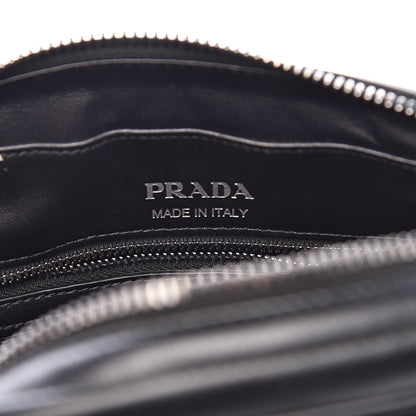 Prada Soft Calfskin Diagramme Crossbody Bag Black 7 of 13