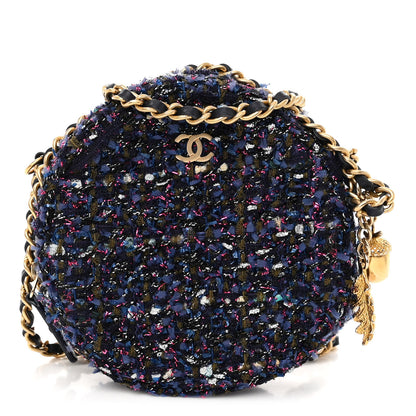 Chanel Tweed Round Clutch With Chain Multicolor 1 of 11