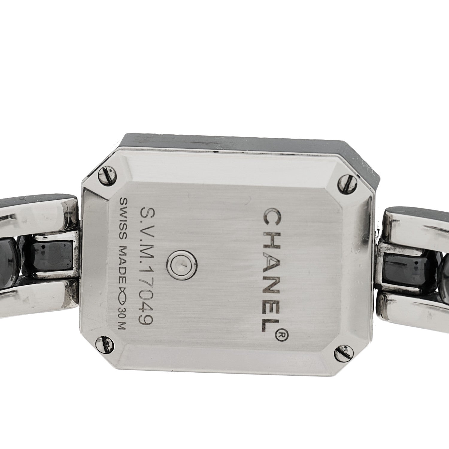 Chanel Stainless Steel Ceramic Diamond Bezel 20mm Premiere Quartz Watch Black 4 of 4