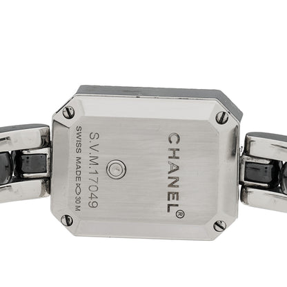 Chanel Stainless Steel Ceramic Diamond Bezel 20mm Premiere Quartz Watch Black 4 of 4