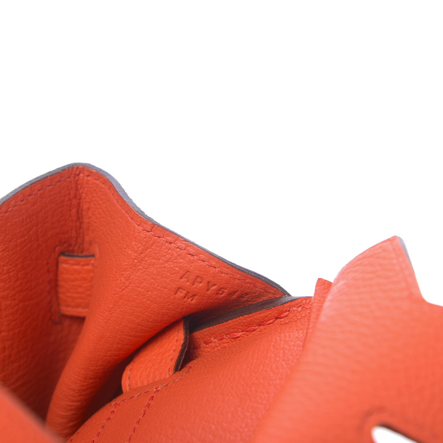 Hermes Togo Birkin 30 Orange Poppy 7 of 11